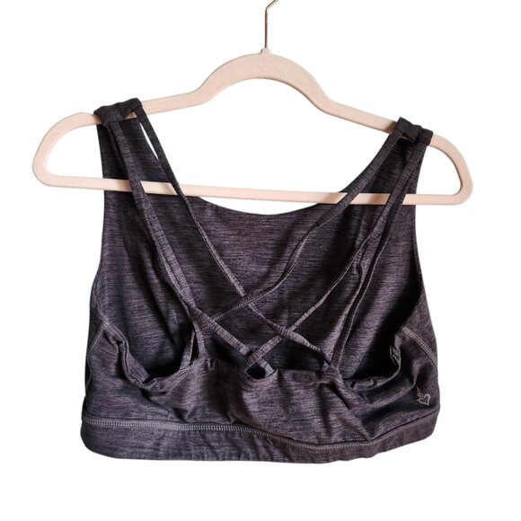 Torrid Sports Bra 2 2XL XXL Gray Grey Pullover Wireless Cross Back Bralette - Picture 4 of 7